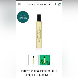 Dirty Patchouli Rollerball - Black and Gold